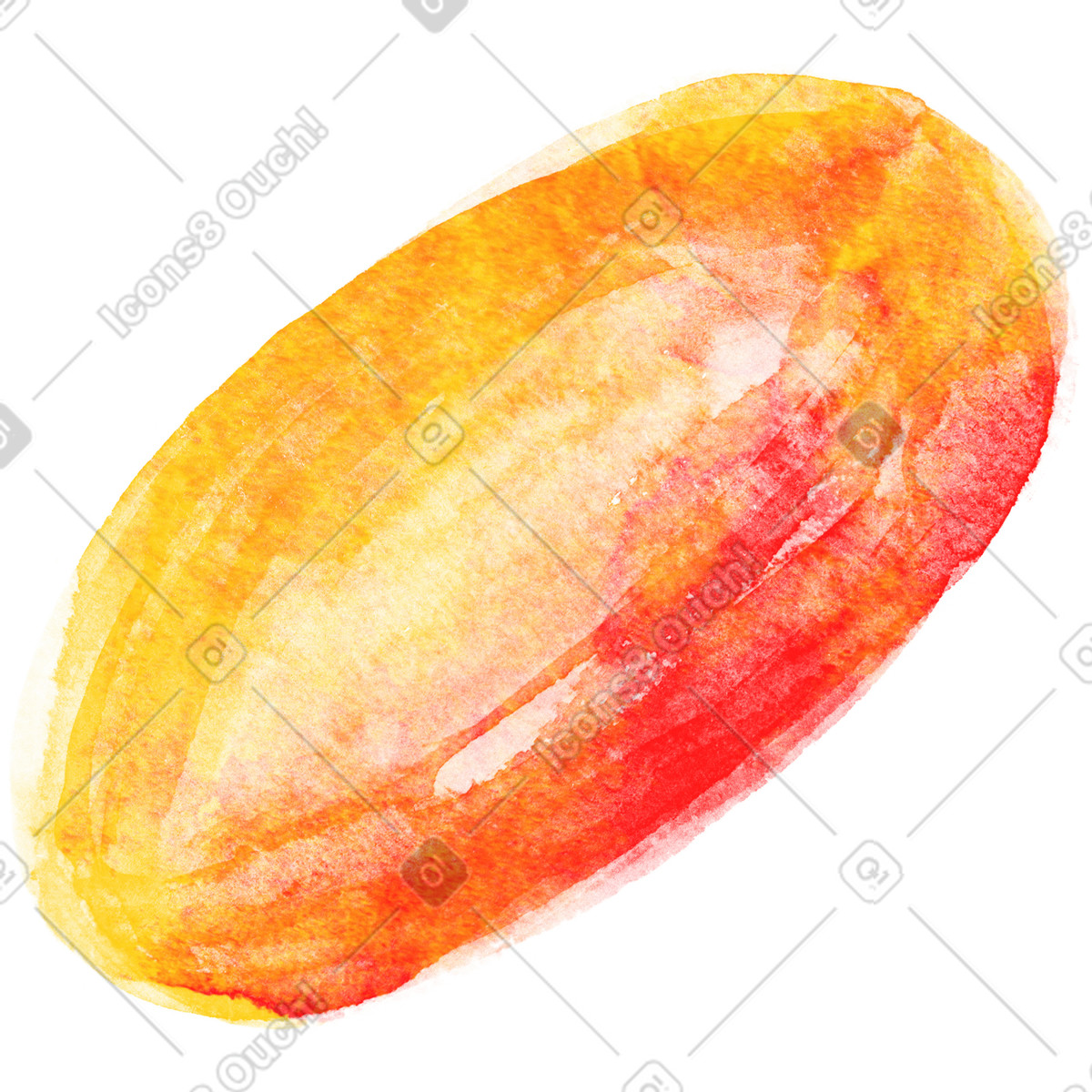 Soft rounded spot illustration clipart with subtle vector shading
