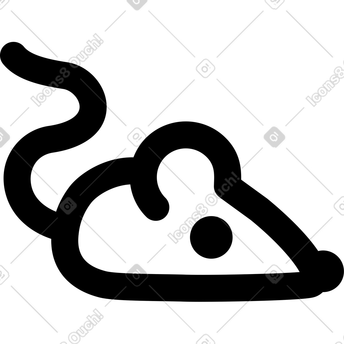Ilustración Ratón en estilo Transistor a descargar en PNG y SVG
