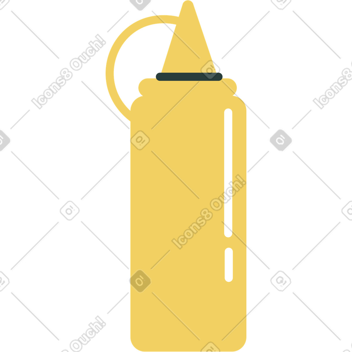 Macaroni スタイルの マスタード のイラストをPNG、SVG形式でダウンロード