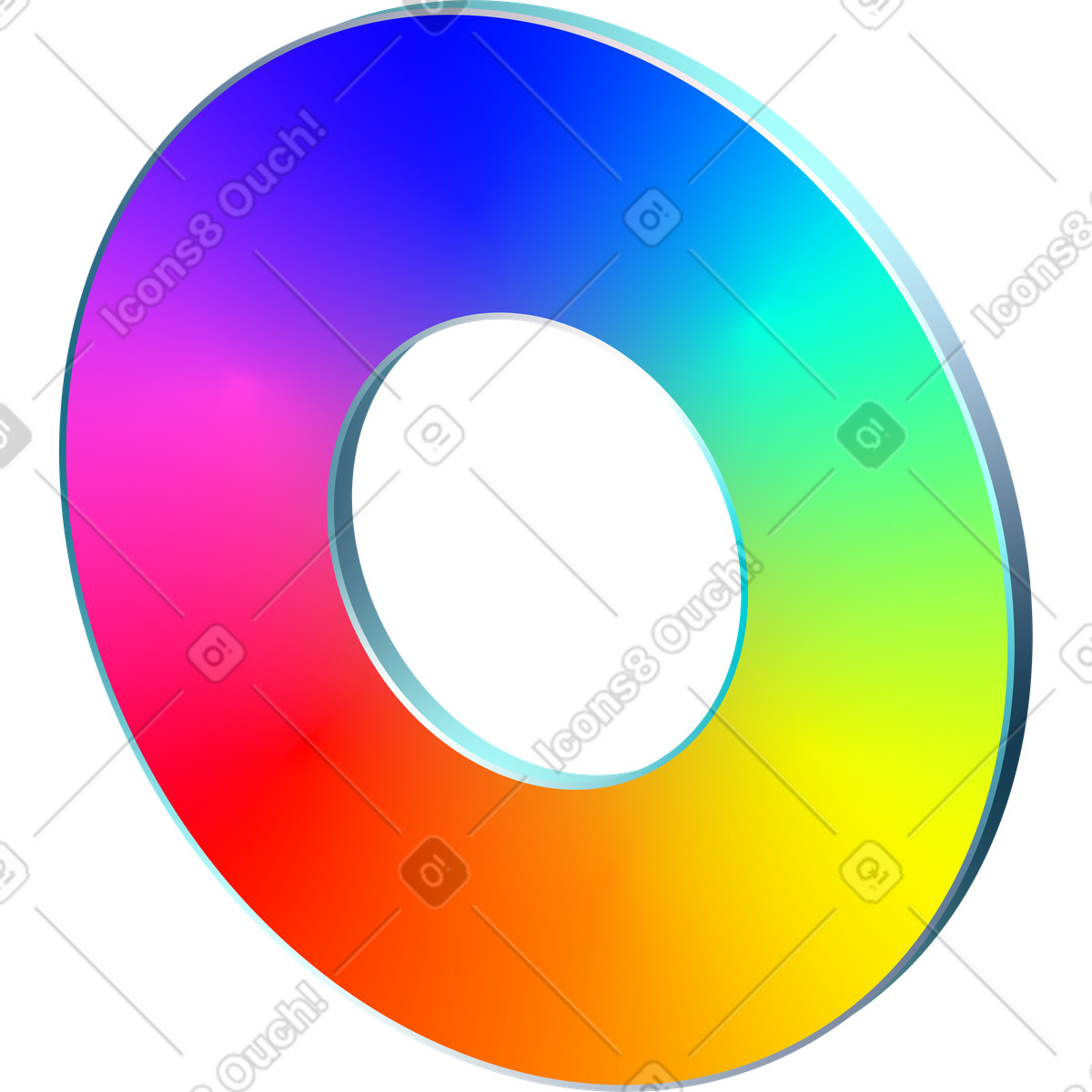 Bulk graphic round palette illustration in Glare style download in PNG, SVG