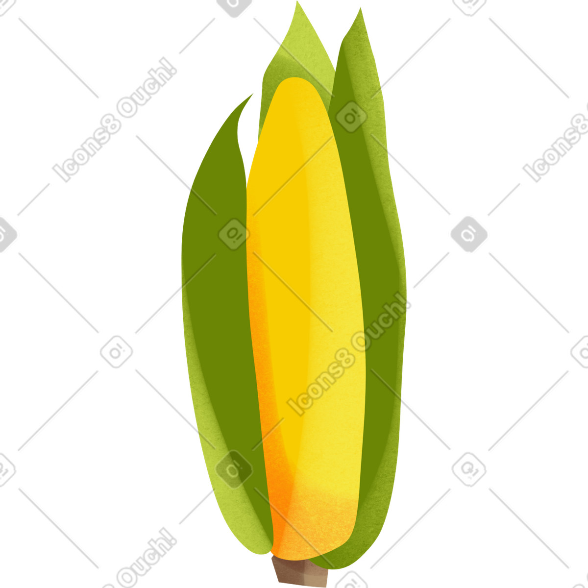 Ilustración Ear of corn en estilo Shine a descargar en PNG y SVG