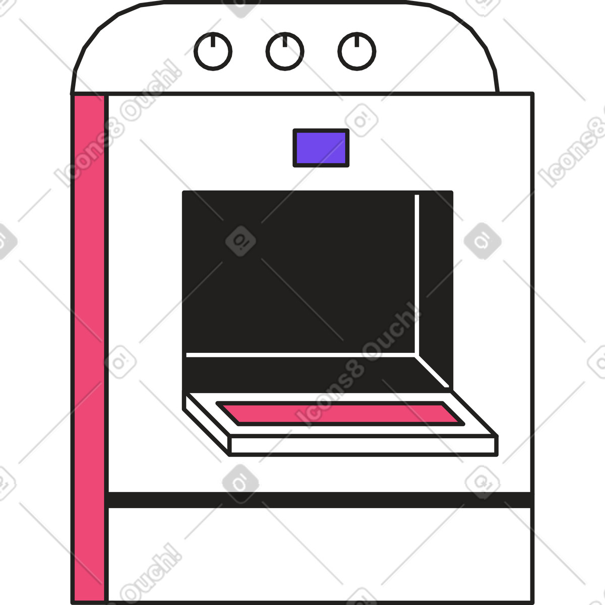 Dazzle スタイルの 炊飯器 のイラストをPNG、SVG形式でダウンロード