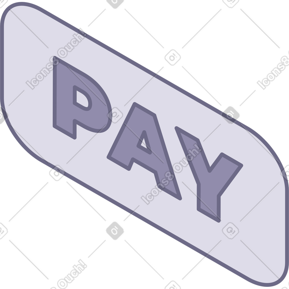 Schaltfläche bezahlen-Illustration im Modul-Stil als Download in PNG, SVG
