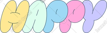 Joyeux lettrage PNG, SVG