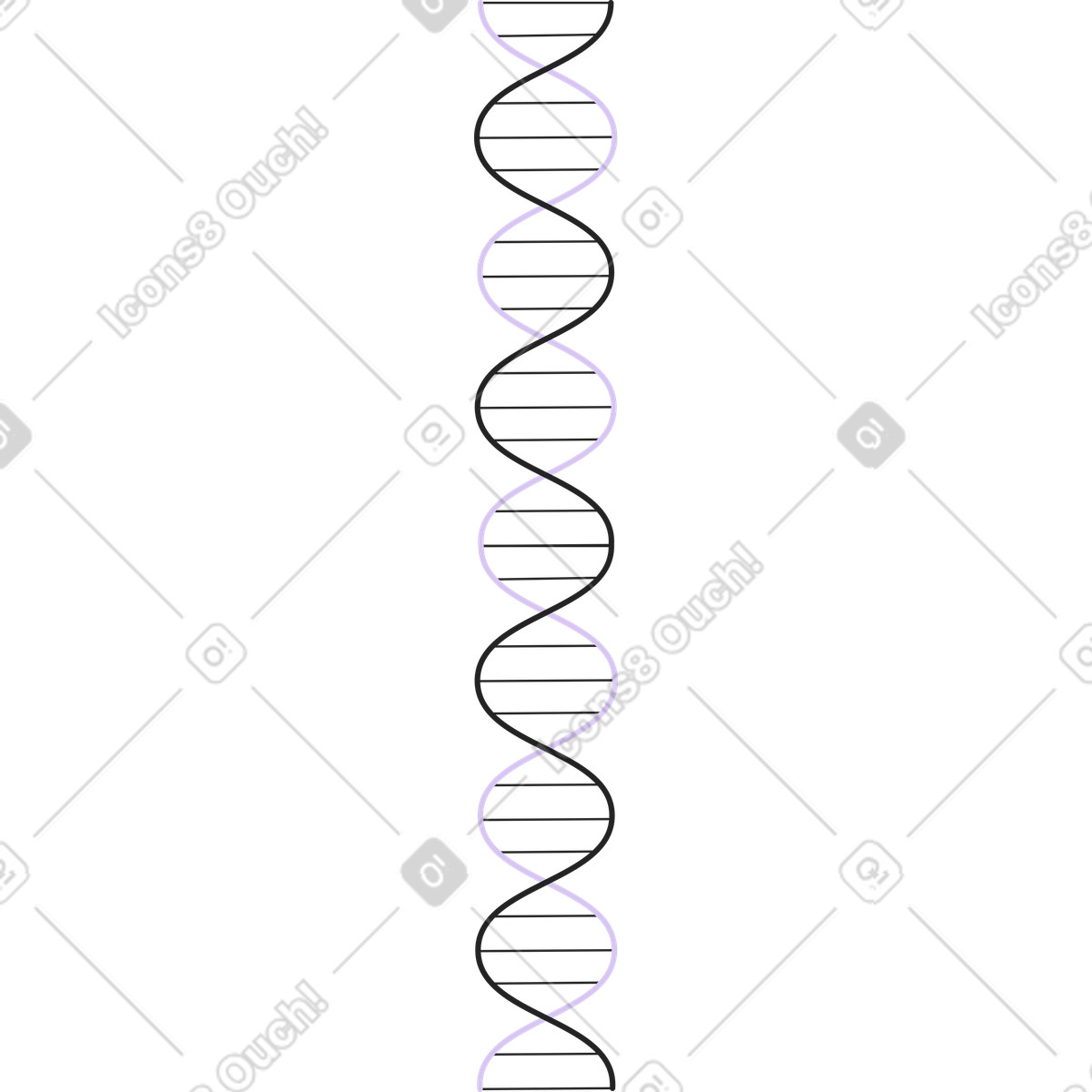 Ilustração de Diagrama cadeia molecular em no estilo Sammy Line para baixar em PNG, SVG