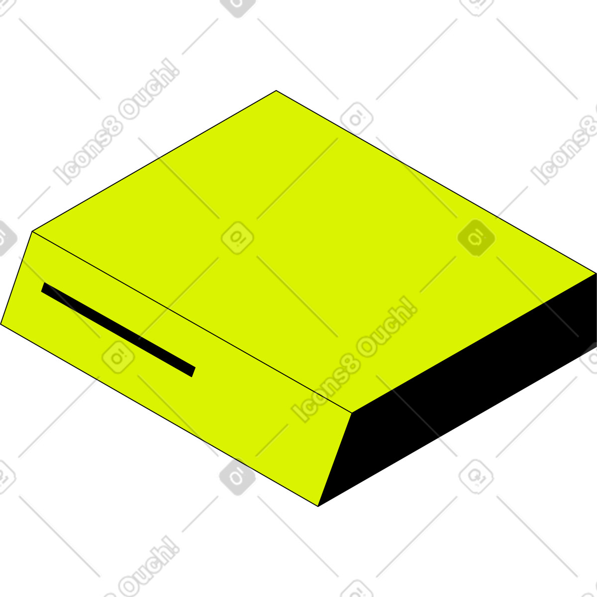 Console illustration in Isometric style download in PNG, SVG