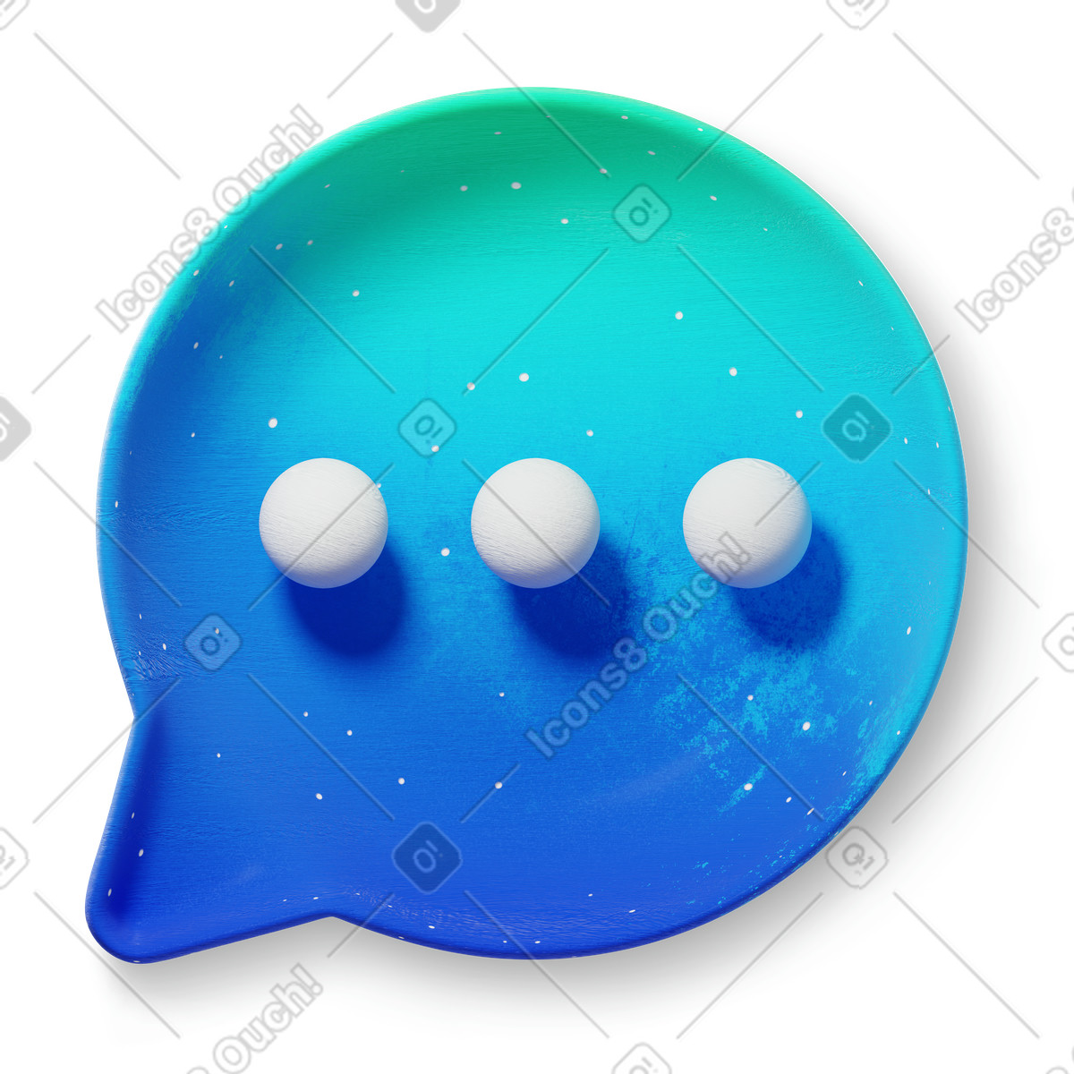 下载 3D Microsoft Fluent illustration 风格的 Speech bubble 插画，支持 PNG、SVG 格式