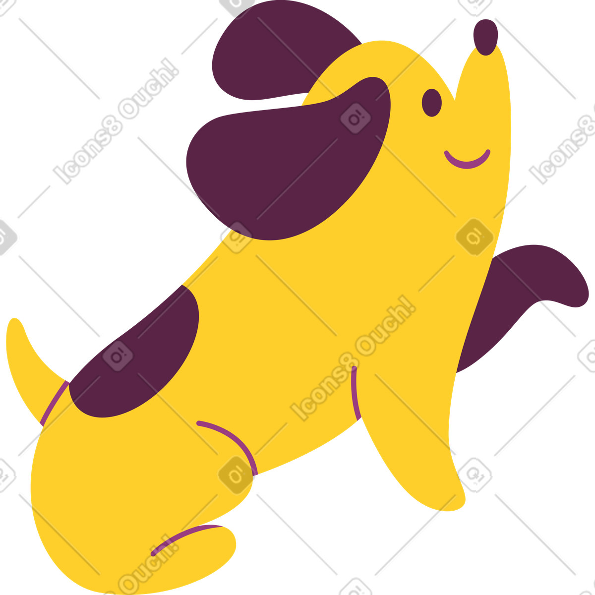 下载 Sammy 风格的 狗 插画，支持 PNG、SVG 格式