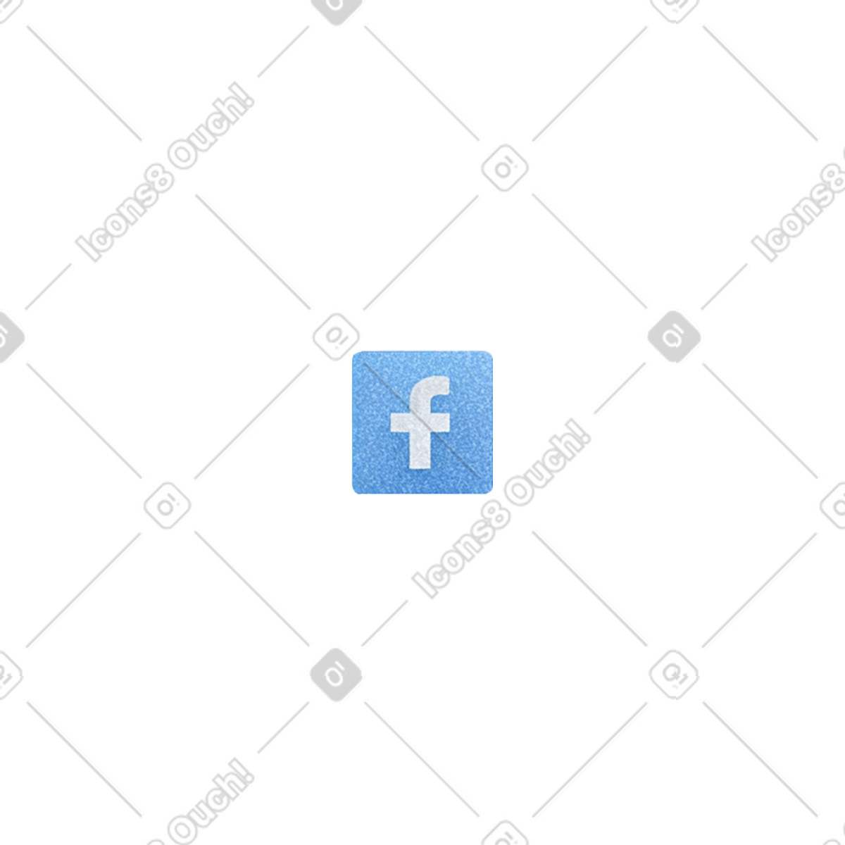 Ilustración Icono de facebook en estilo Grainy a descargar en PNG y SVG