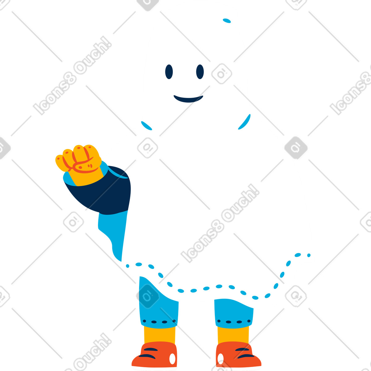 Ilustração de Homem fantasma em no estilo Flame para baixar em PNG, SVG