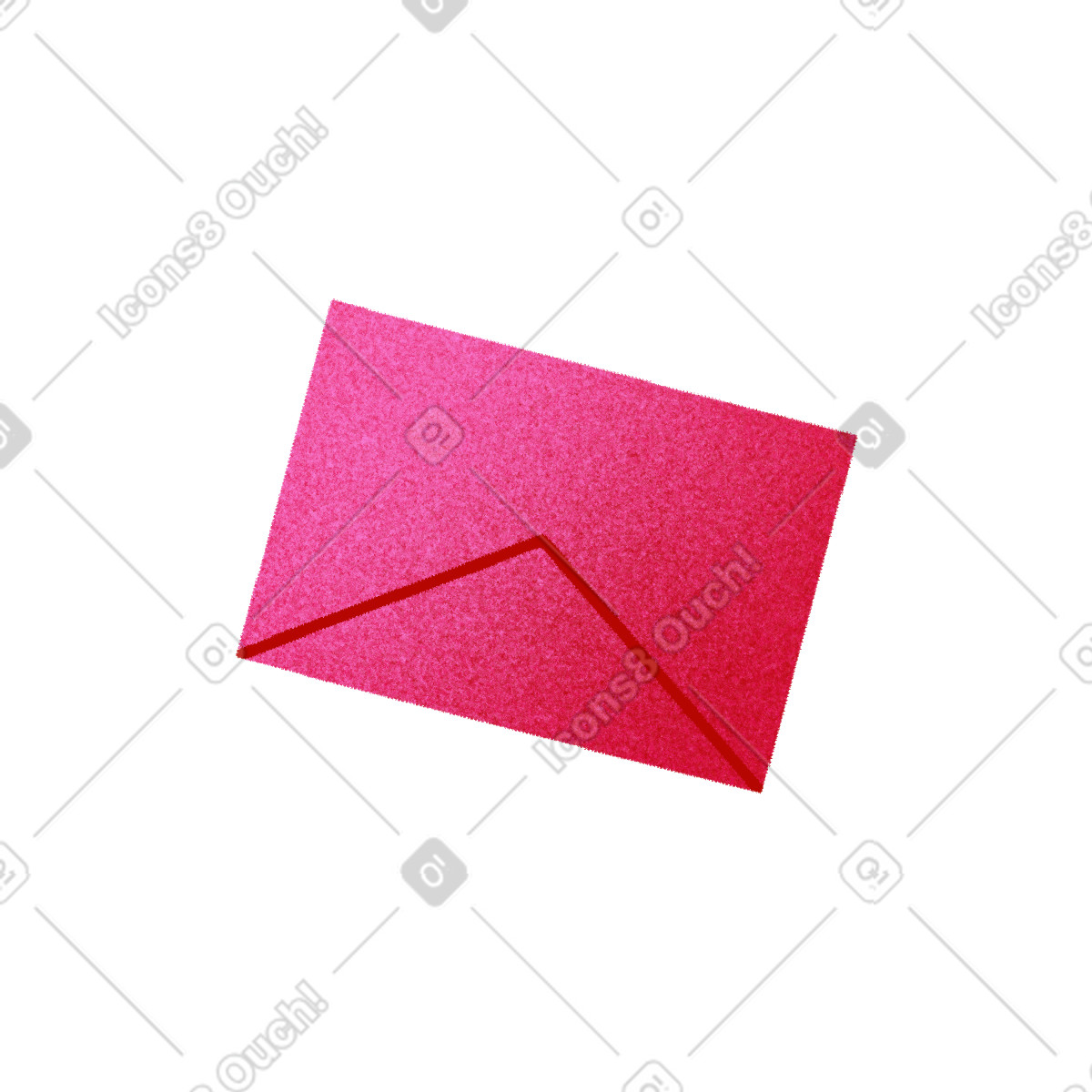 Pink mailing envelope illustrazione in stile Willowy scarica in PNG, SVG