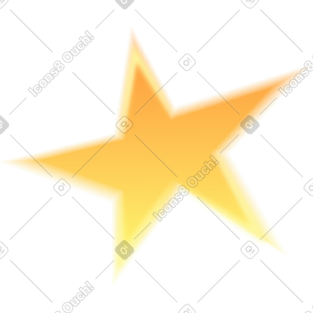 Illustration Étoile orange dans le style Typography à télécharger aux formats PNG, SVG