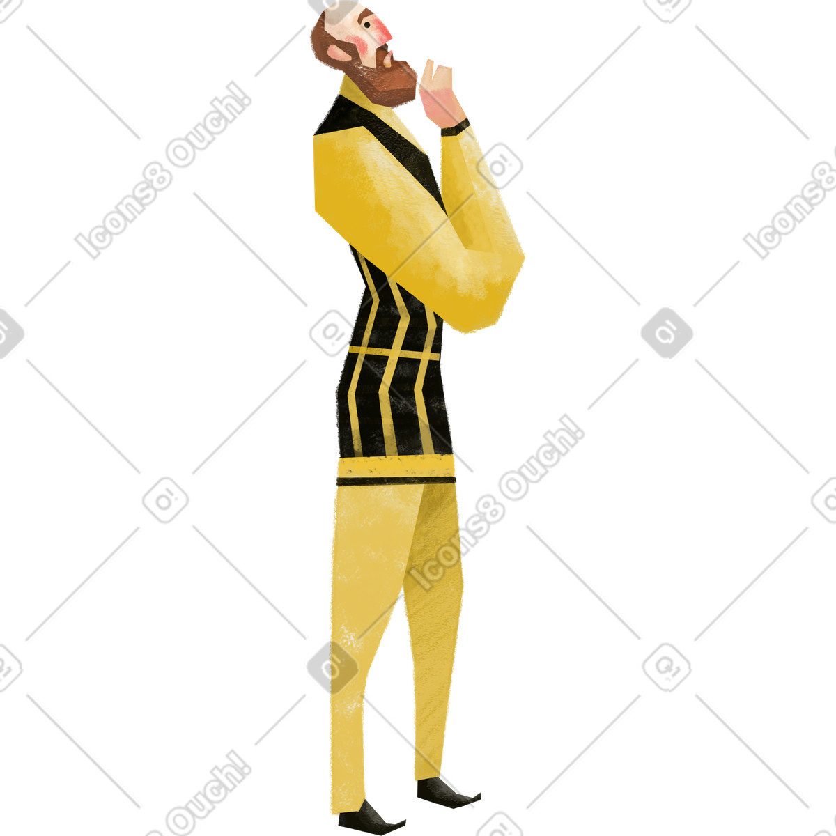 Ilustración Hombre en estilo Family a descargar en PNG y SVG