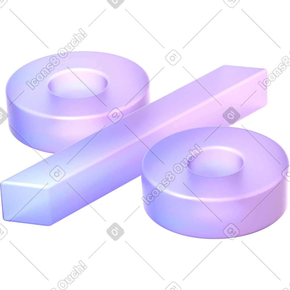 3D Glassy 스타일의 유리 비율 일러스트레이션 PNG, SVG 다운로드