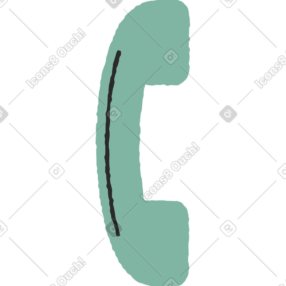 Ilustração de Telefone em no estilo Pablo para baixar em PNG, SVG