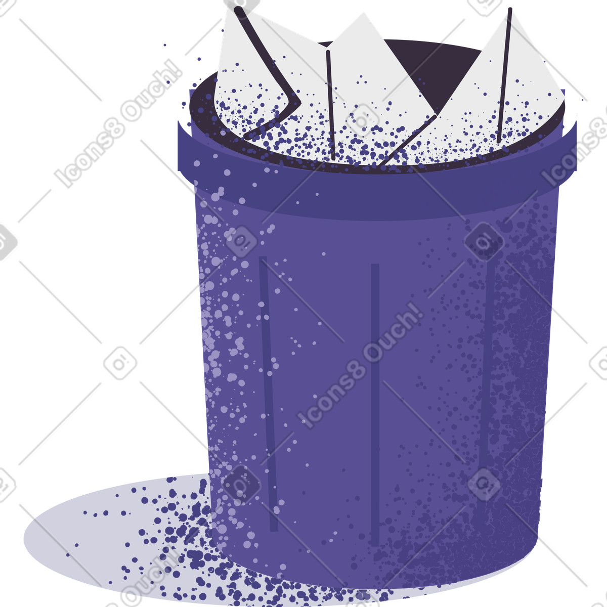 Ilustración Borrar en estilo Pale a descargar en PNG y SVG