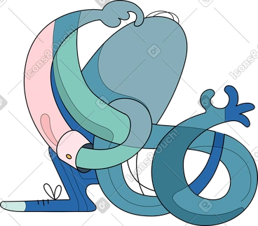 Scientist creature PNG, SVG