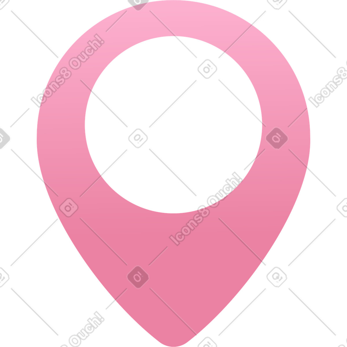 下载 Fizzy 风格的 粉色地理标签 插画，支持 PNG、SVG 格式