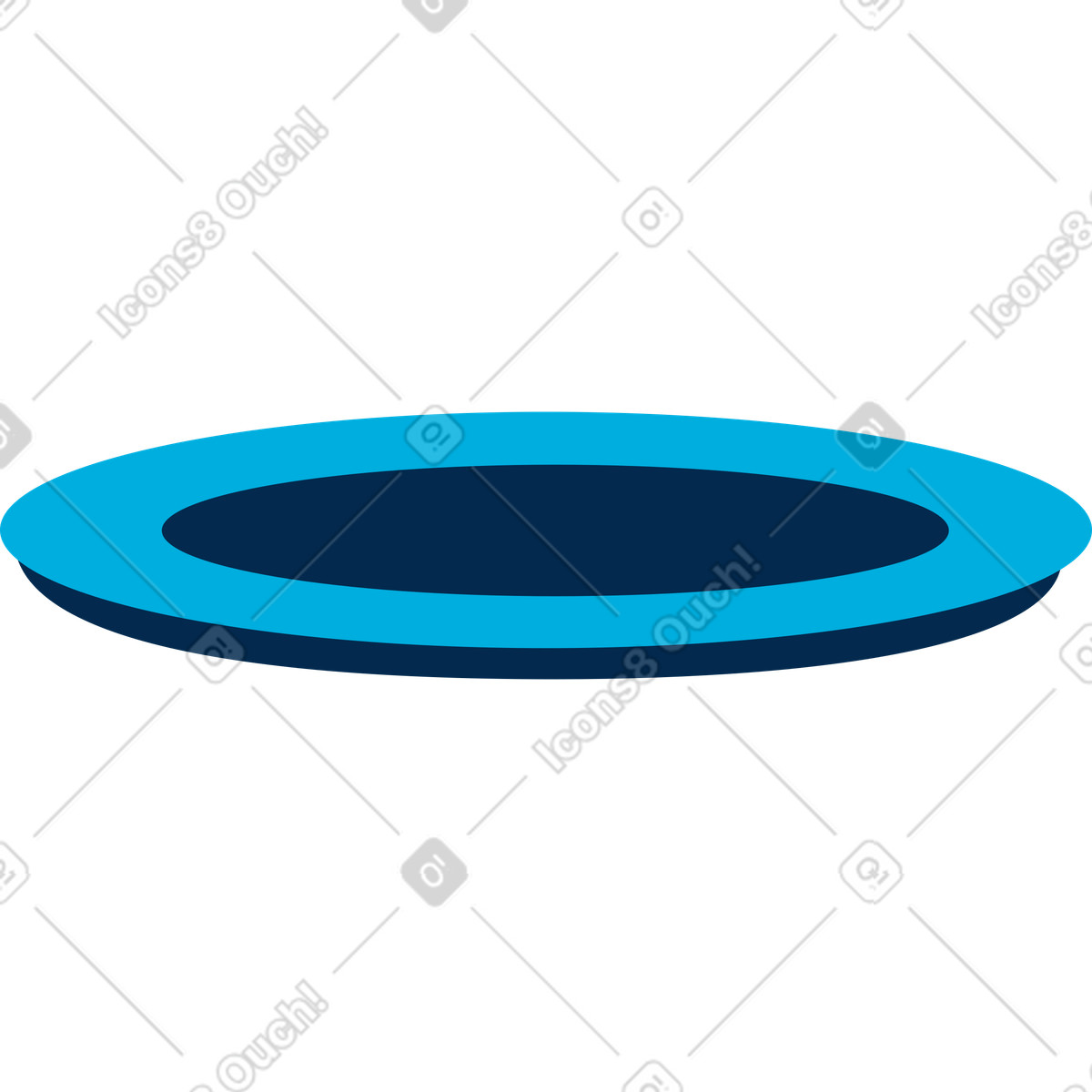 Teller-Illustration im Flame-Stil als Download in PNG, SVG