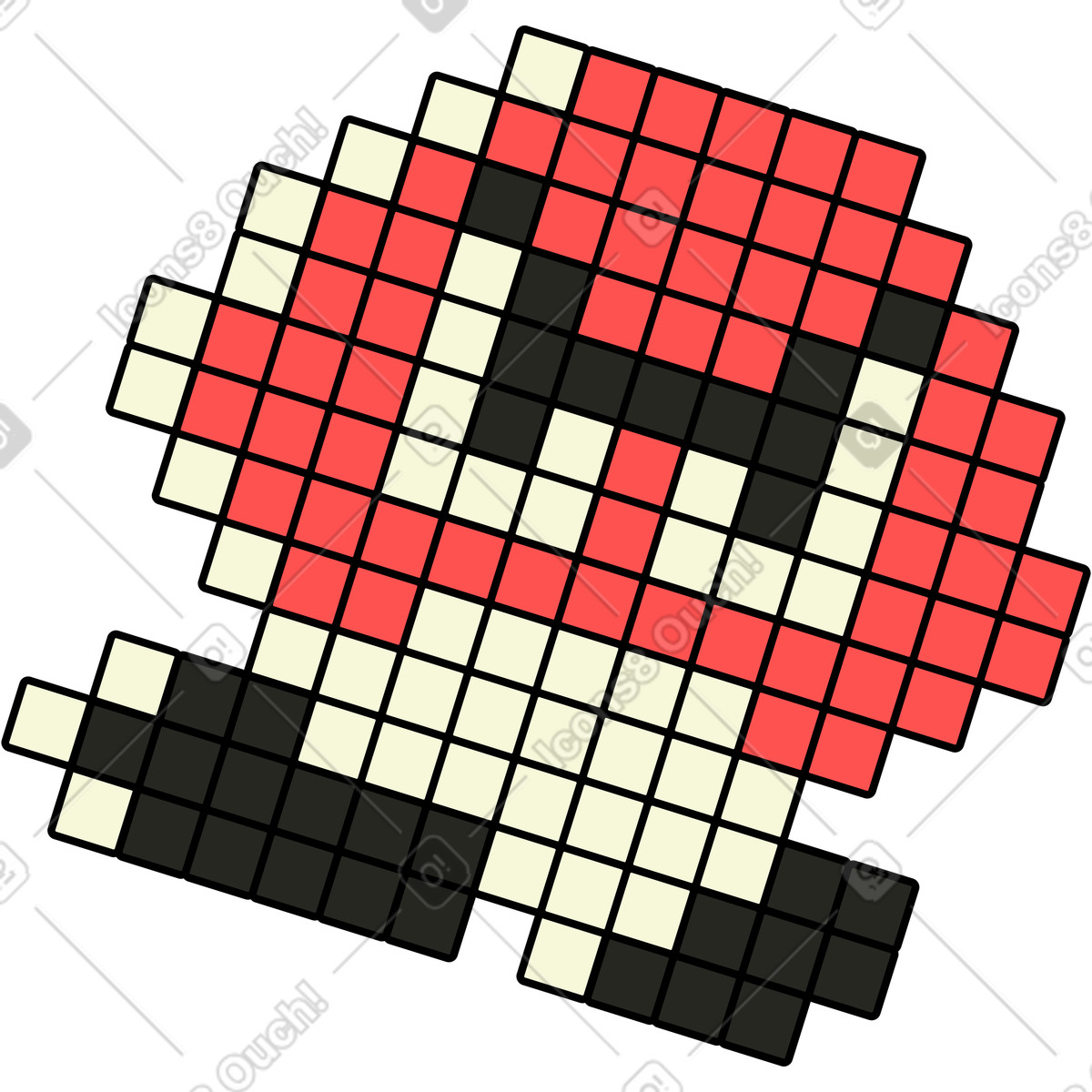 Spiel eule-Illustration im Retro-Stil als Download in PNG, SVG