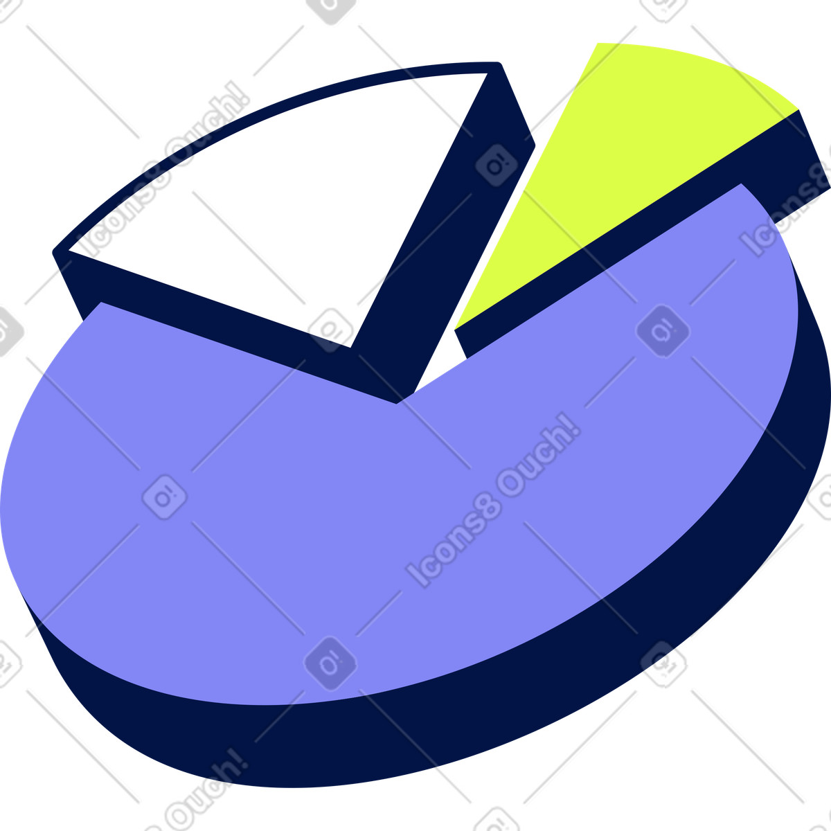 下载 Glow 风格的 饼形图 插画，支持 PNG、SVG 格式