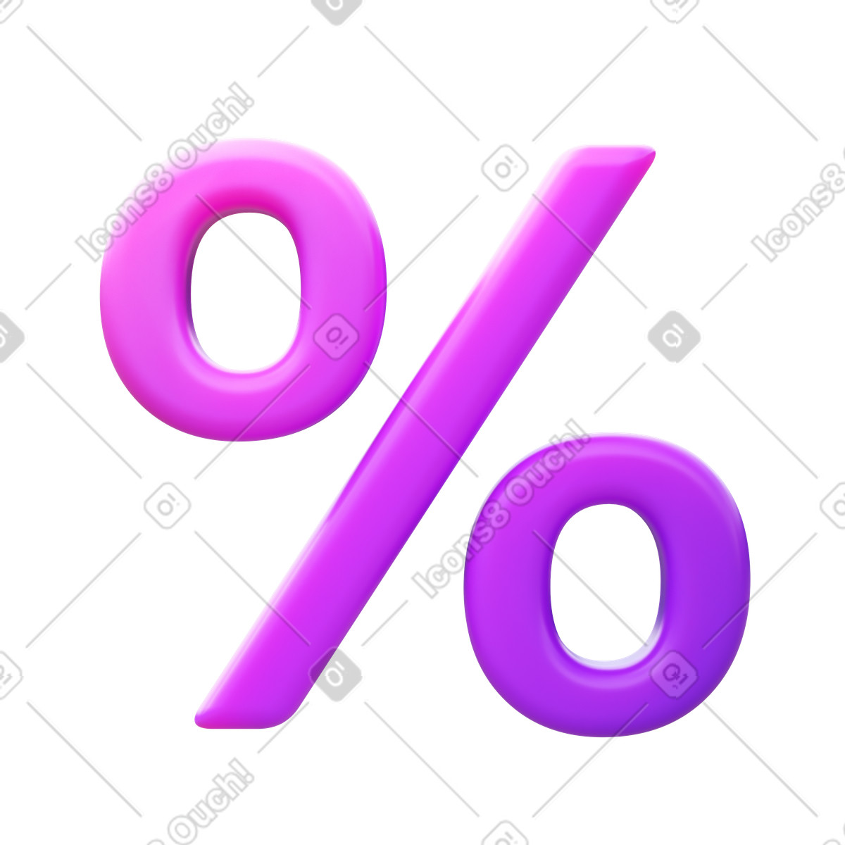 Illustration Percentage dans le style 3D Fluency à télécharger aux formats PNG, SVG