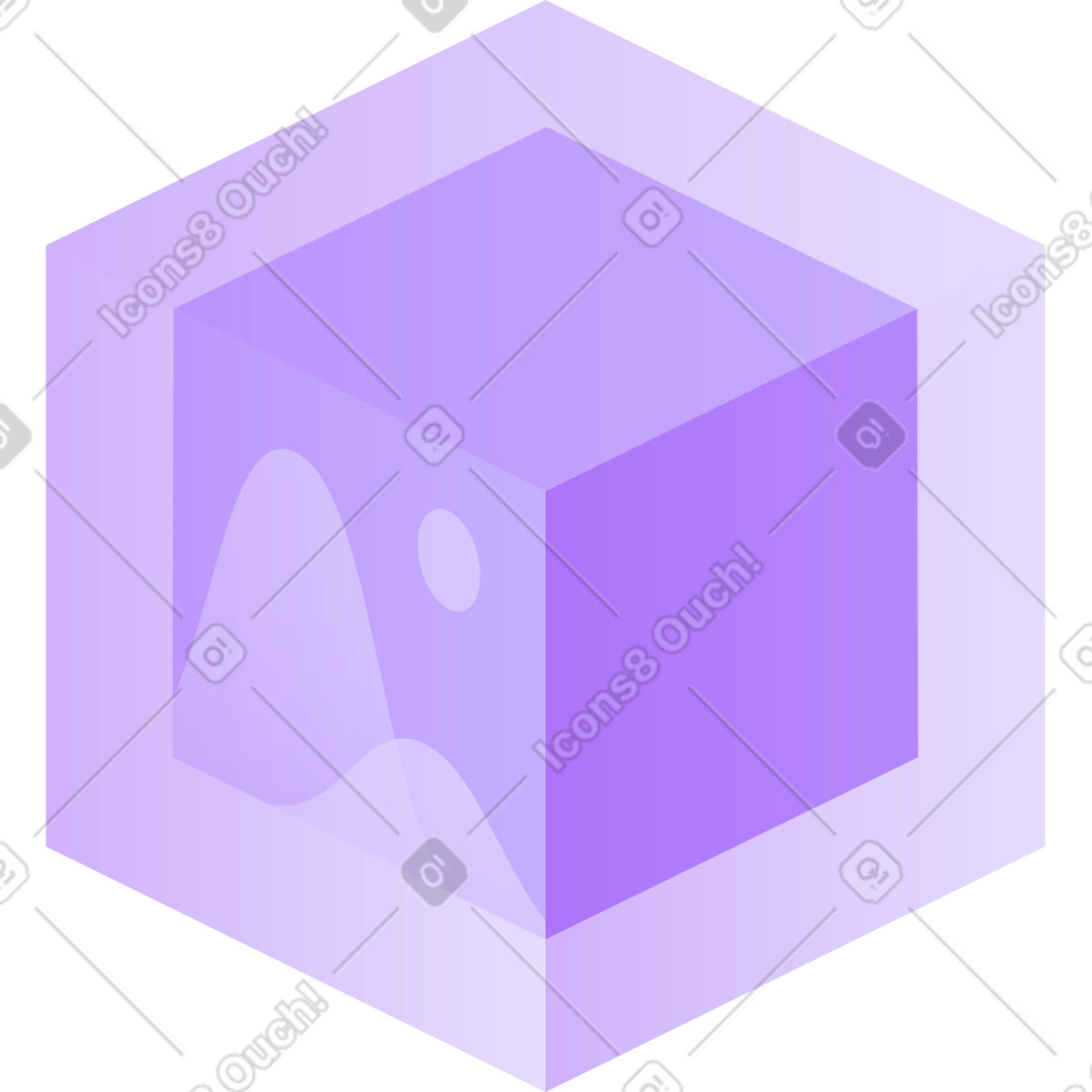 下载 Florid 风格的 Cube with image icon 插画，支持 PNG、SVG 格式