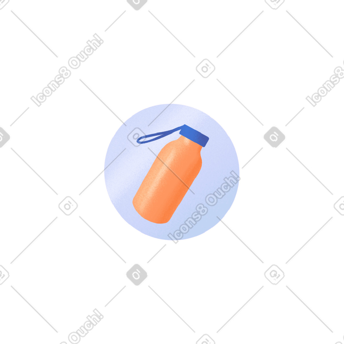 Smart スタイルの Icon with a water bottle のイラストをPNG、SVG形式でダウンロード