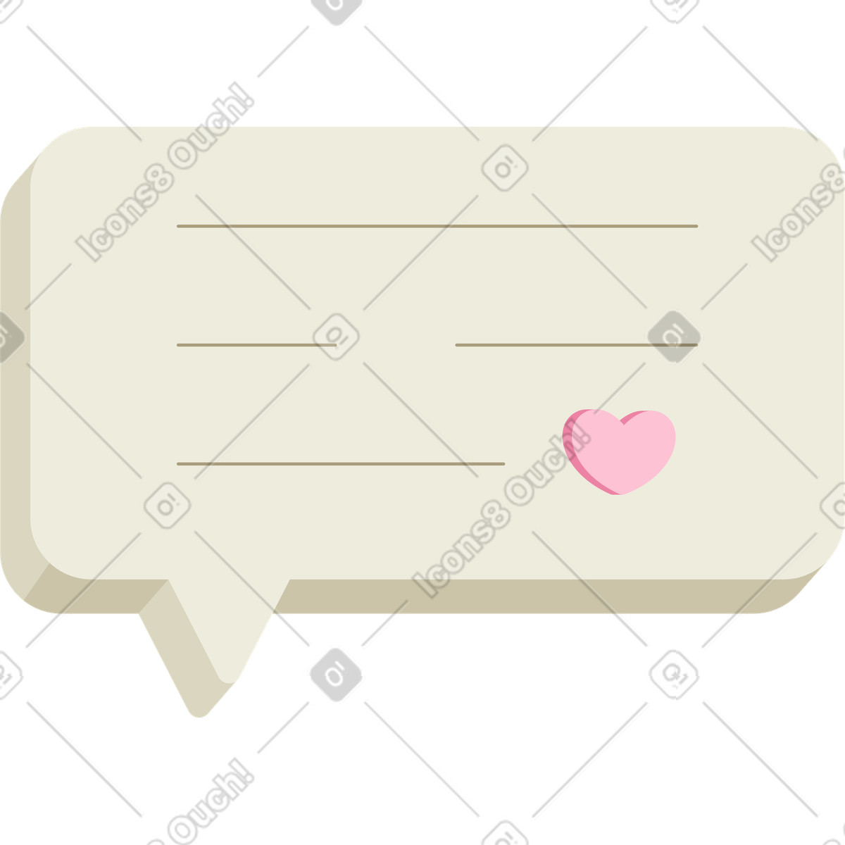 Bolla bianca illustrazione in stile Social scarica in PNG, SVG