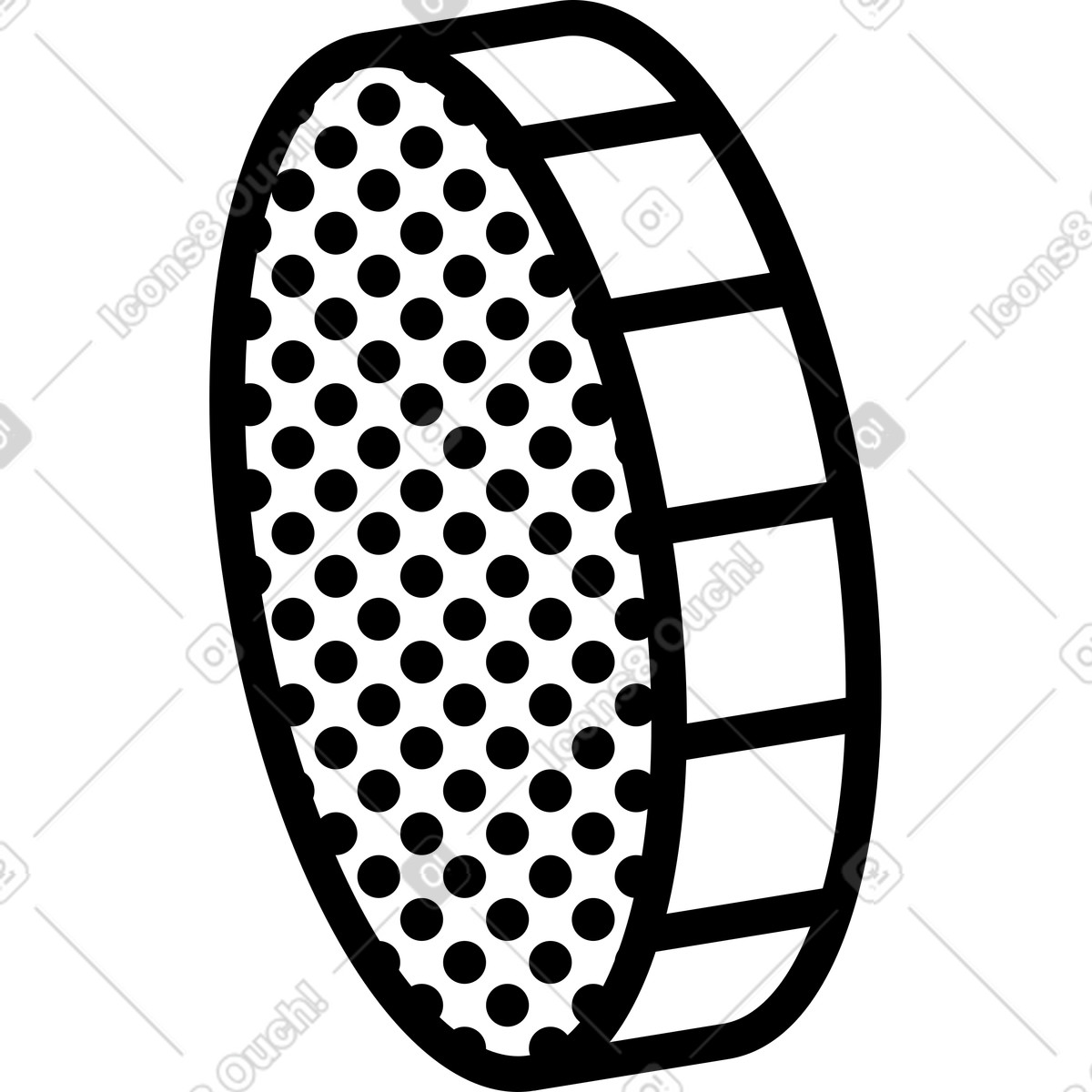 Memphis スタイルの コイン のイラストをPNG、SVG形式でダウンロード