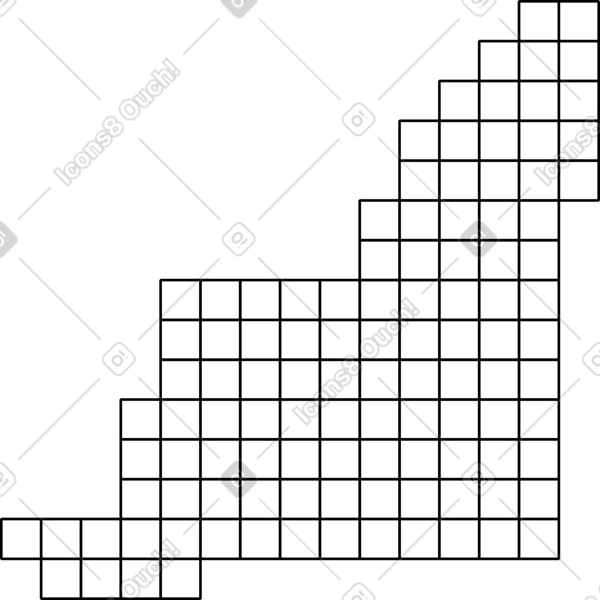 Ilustración Cuadrícula en estilo Memphis a descargar en PNG y SVG