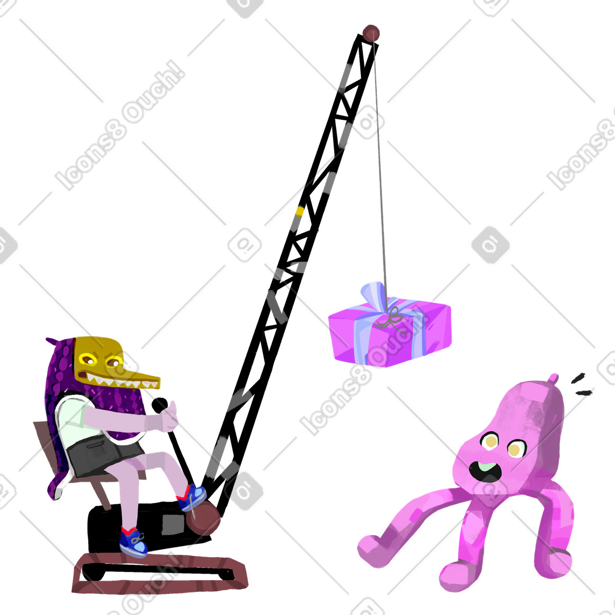 Congratulation illustration in Atomic style download in PNG, SVG