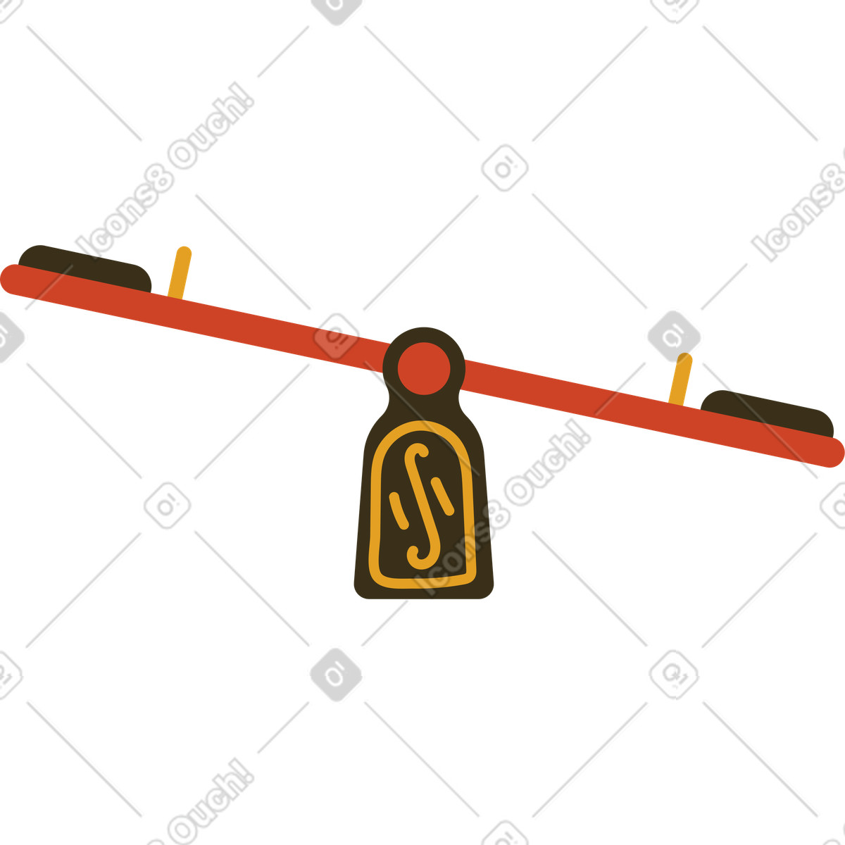 Illustration Bascule dans le style Arabica à télécharger aux formats PNG, SVG