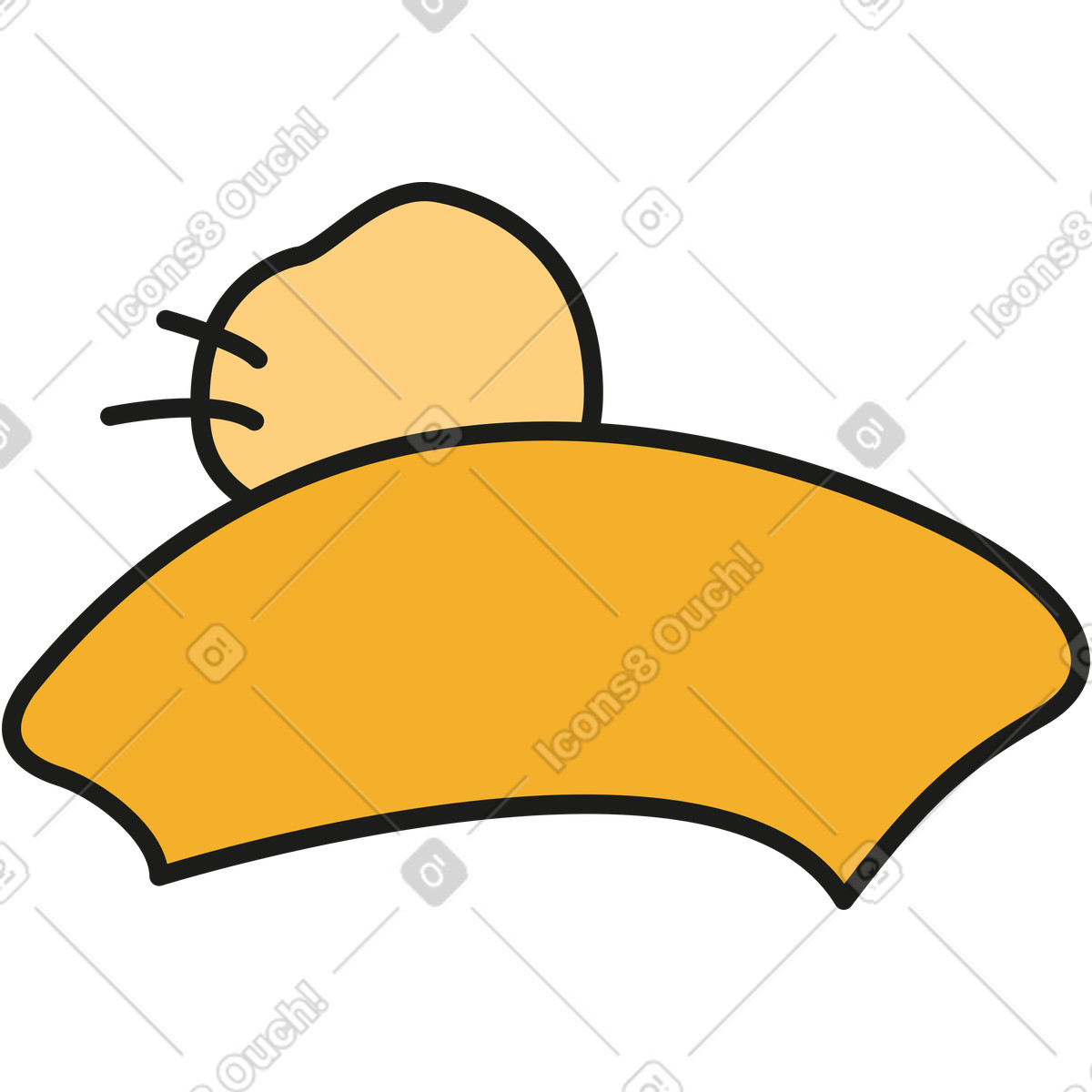Rubber スタイルの Cap のイラストをPNG、SVG形式でダウンロード