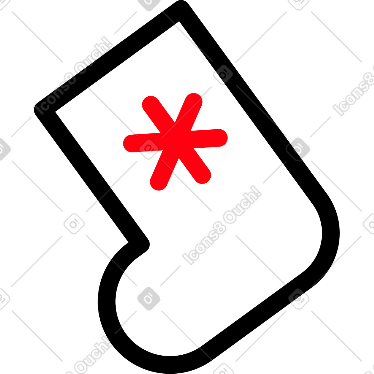 下载 Transistor 风格的 圣诞毡靴 插画，支持 PNG、SVG 格式