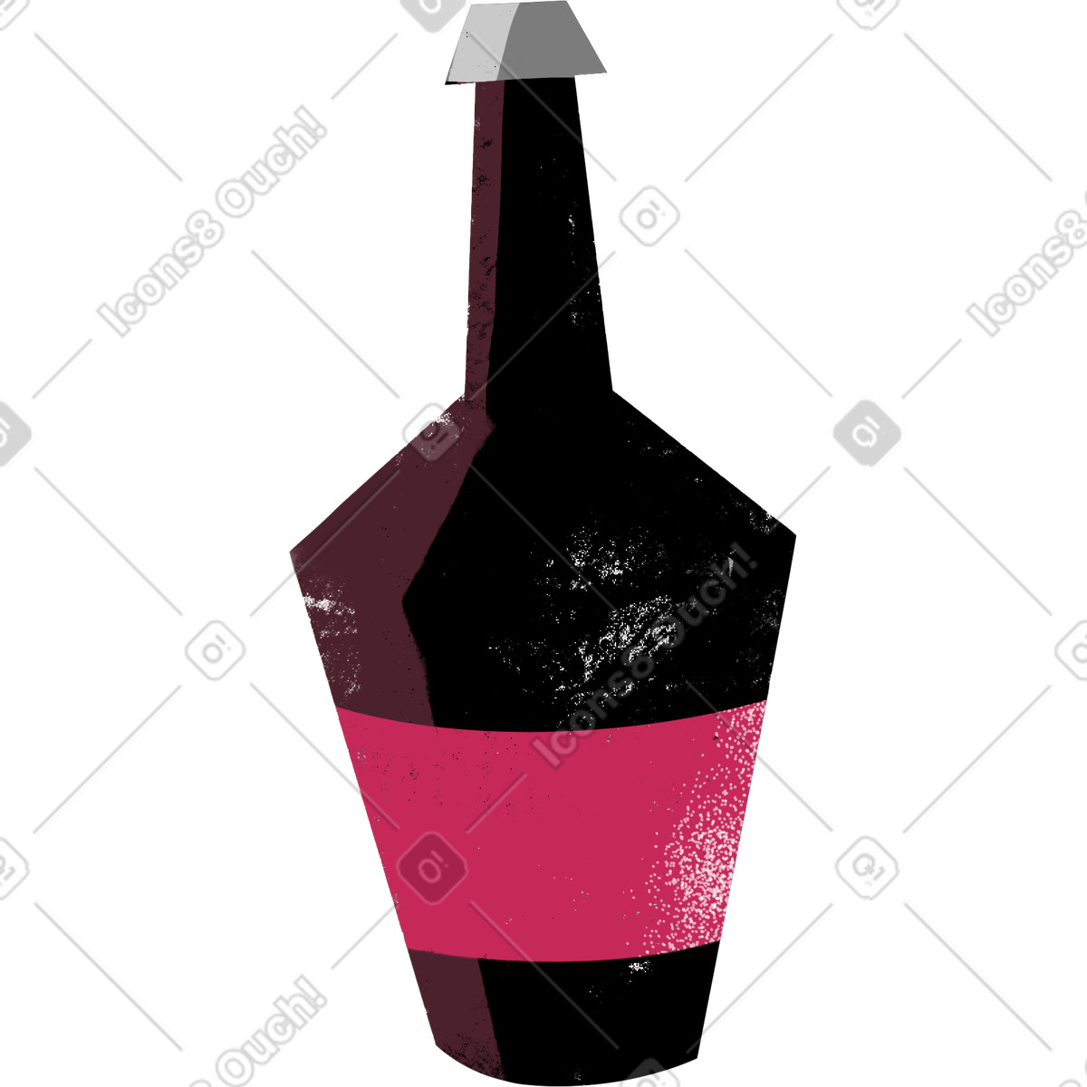 Flasche-Illustration im Fabulous-Stil als Download in PNG, SVG
