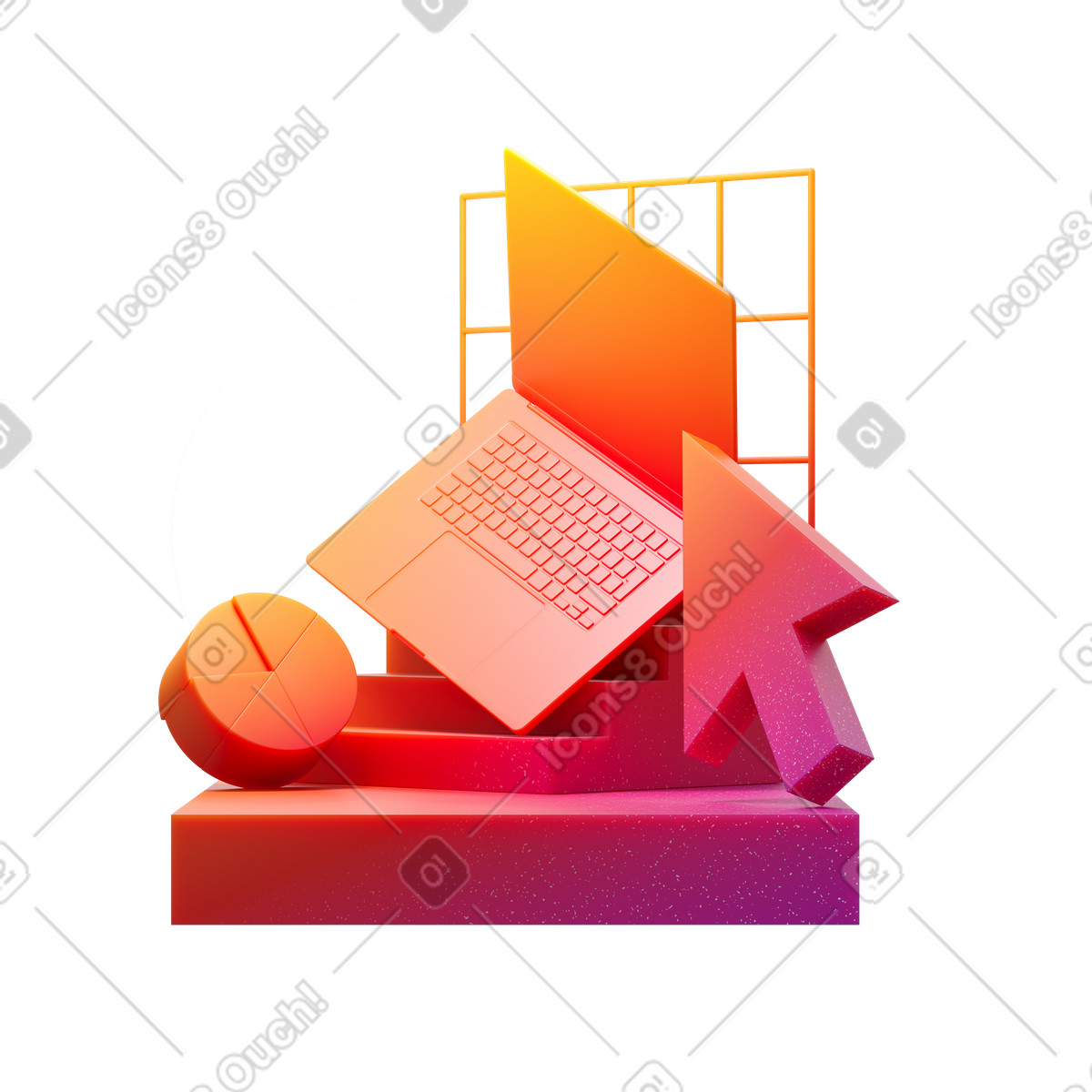 Ilustración Análisis de negocio en estilo Experimental a descargar en PNG y SVG