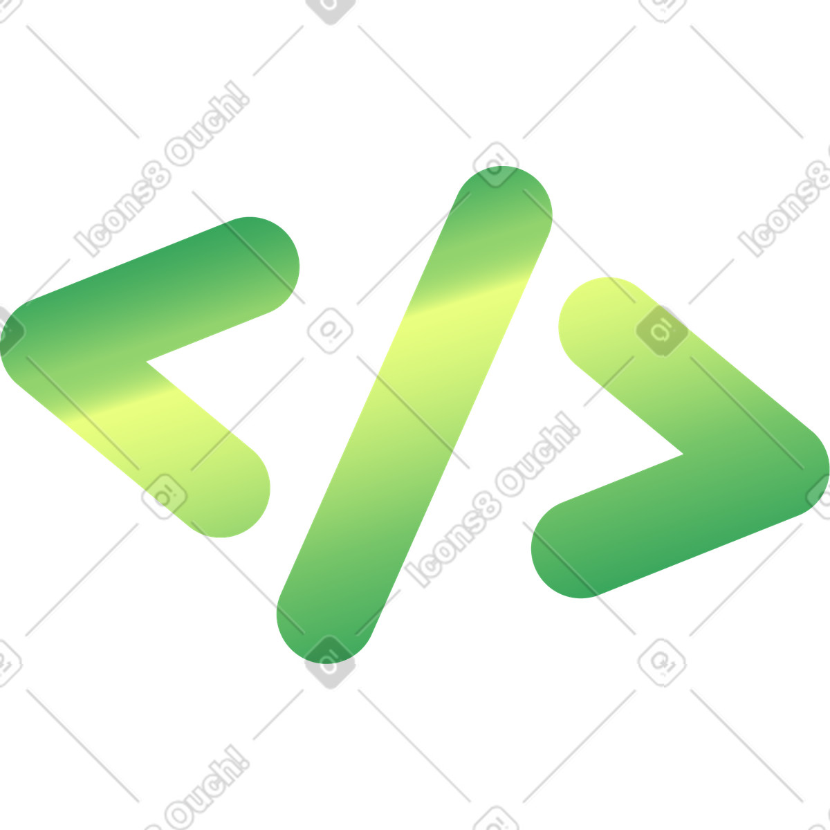 Code sign illustration in PNG, SVG