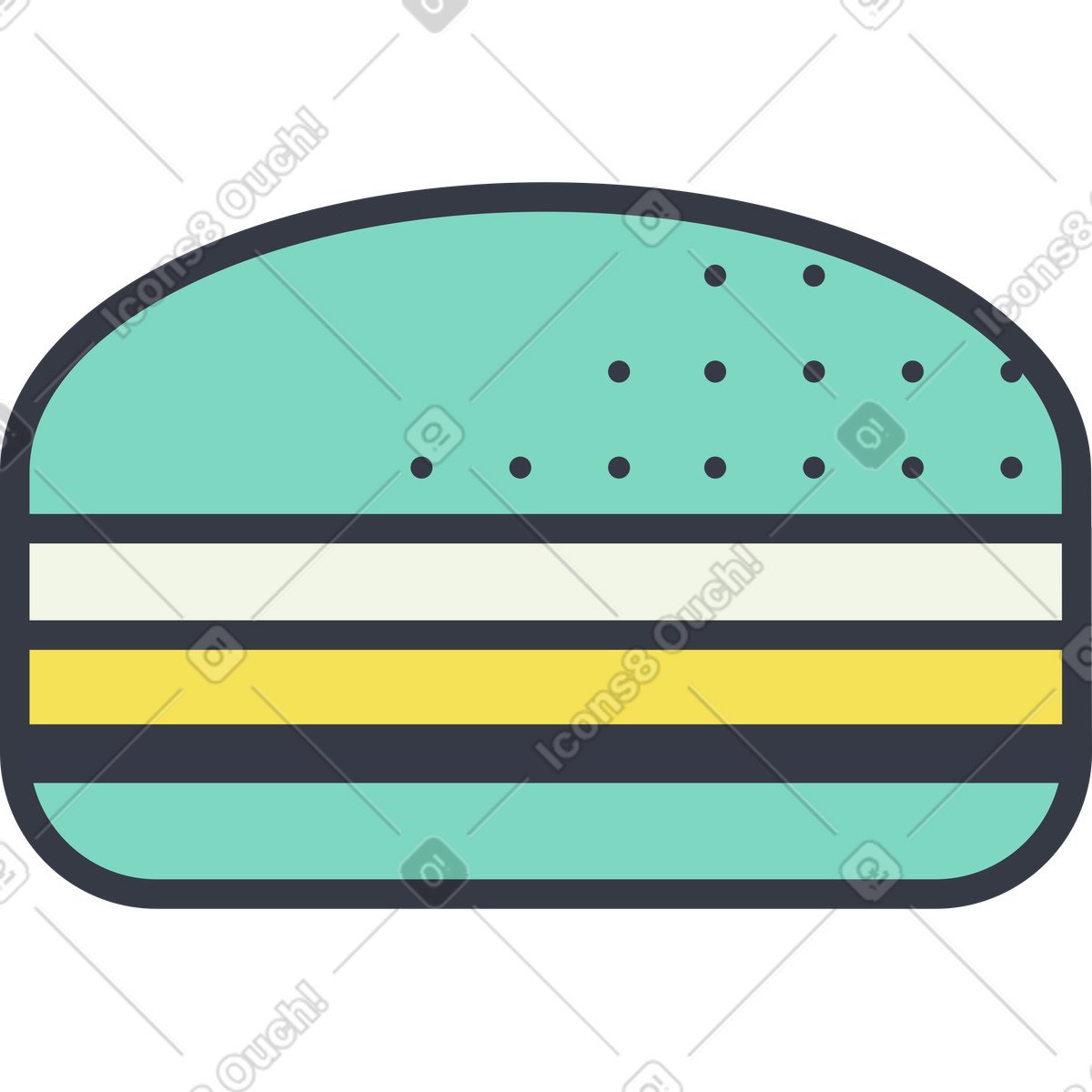 Illustration Macaron dans le style Abstract à télécharger aux formats PNG, SVG