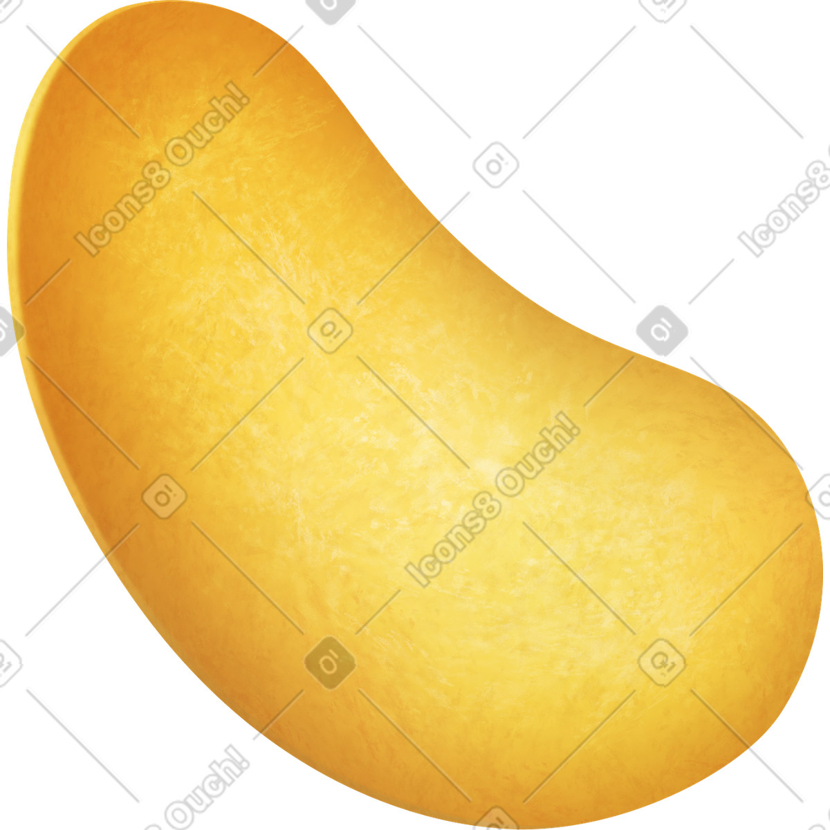 Floating potato chip illustration clipart in PNG, SVG, and GIF