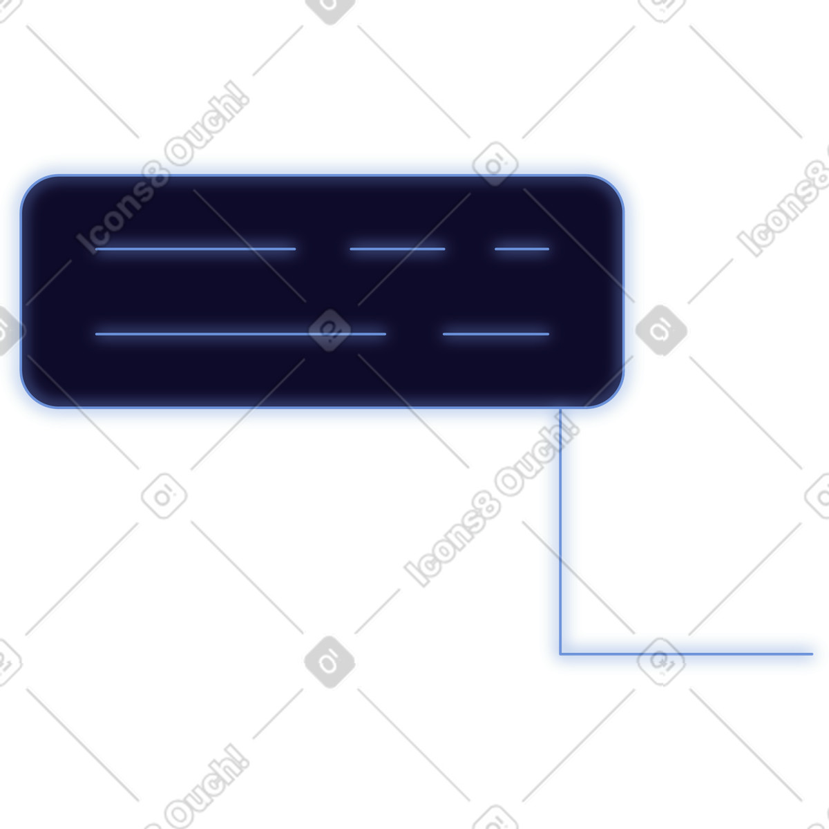 Bar with text illustration in Dimension style download in PNG, SVG