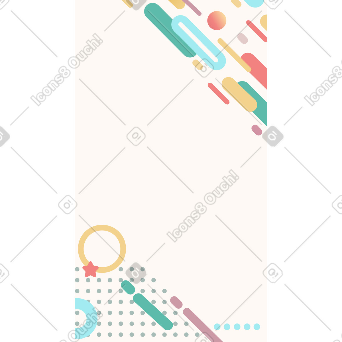 Illustration Fond avec des chiffres dans les coins le style Experimental à télécharger aux formats PNG, SVG