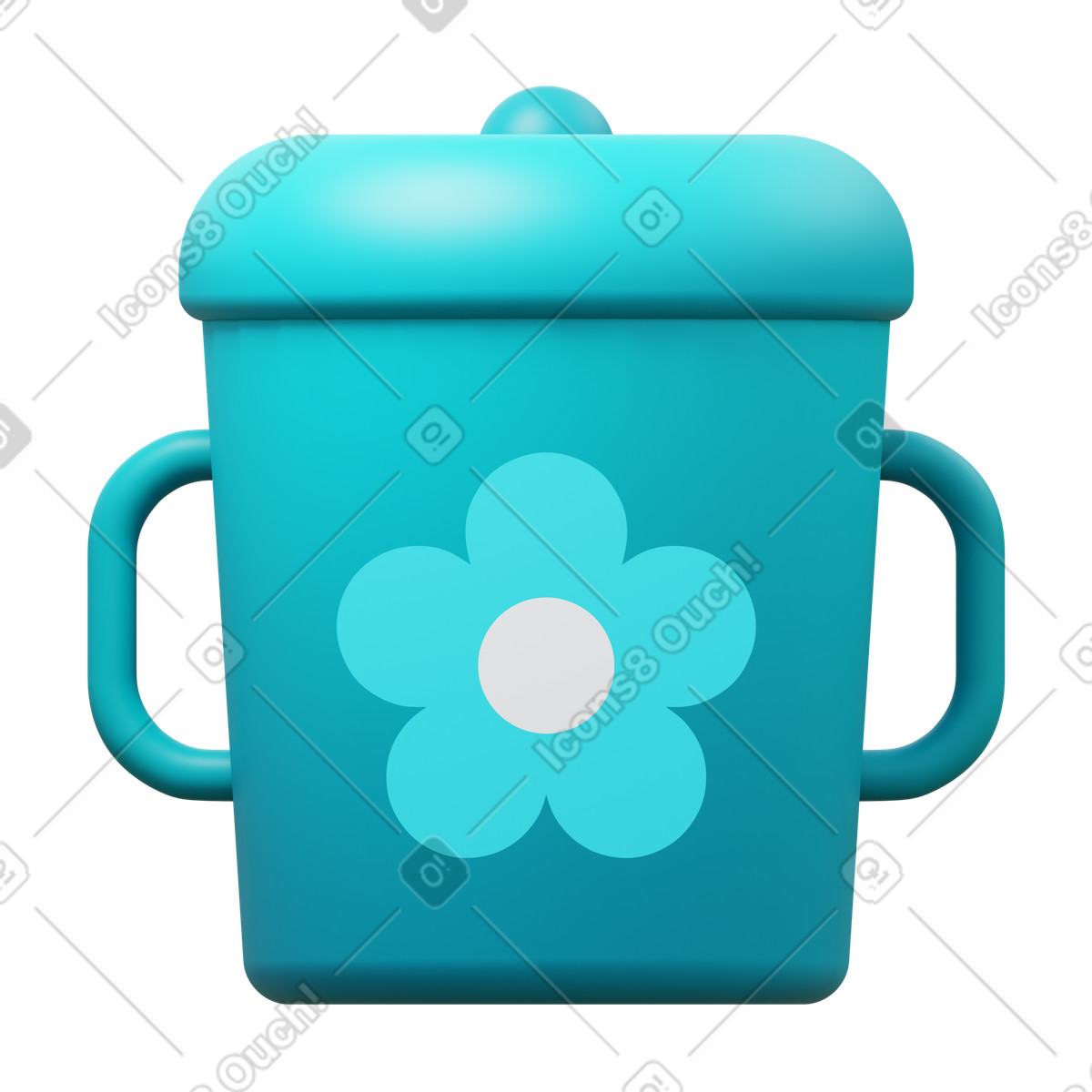 Ilustración Taza de entrenamiento en estilo 3D Fluency a descargar en PNG y SVG