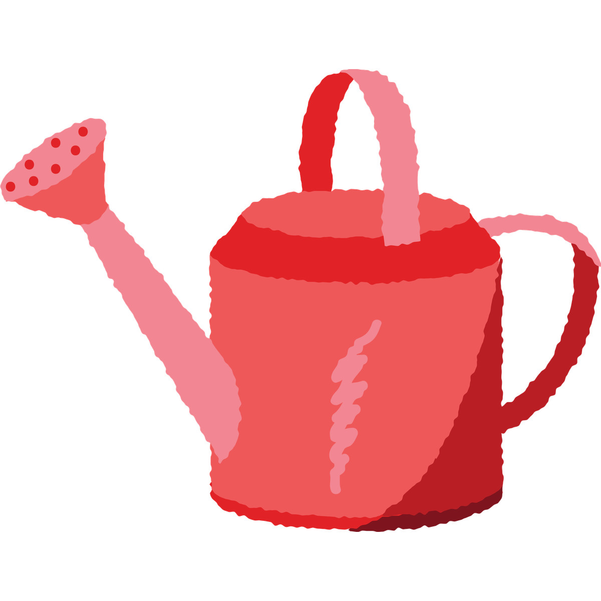 Watering can illustration in Cherry style download in PNG, SVG