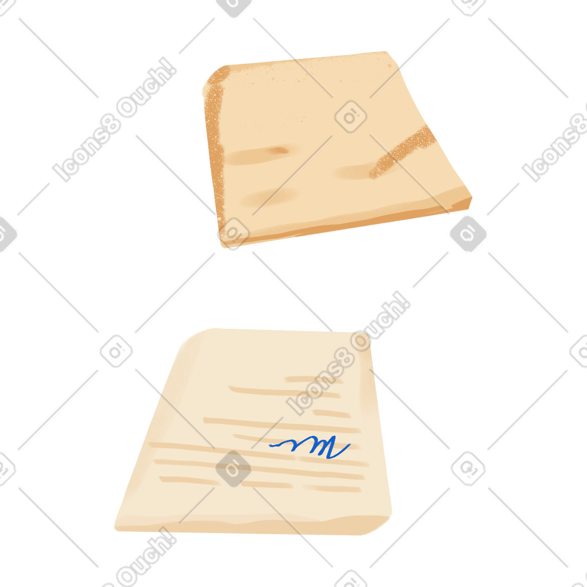 Documentation-Illustration im Ikigai-Stil als Download in PNG, SVG