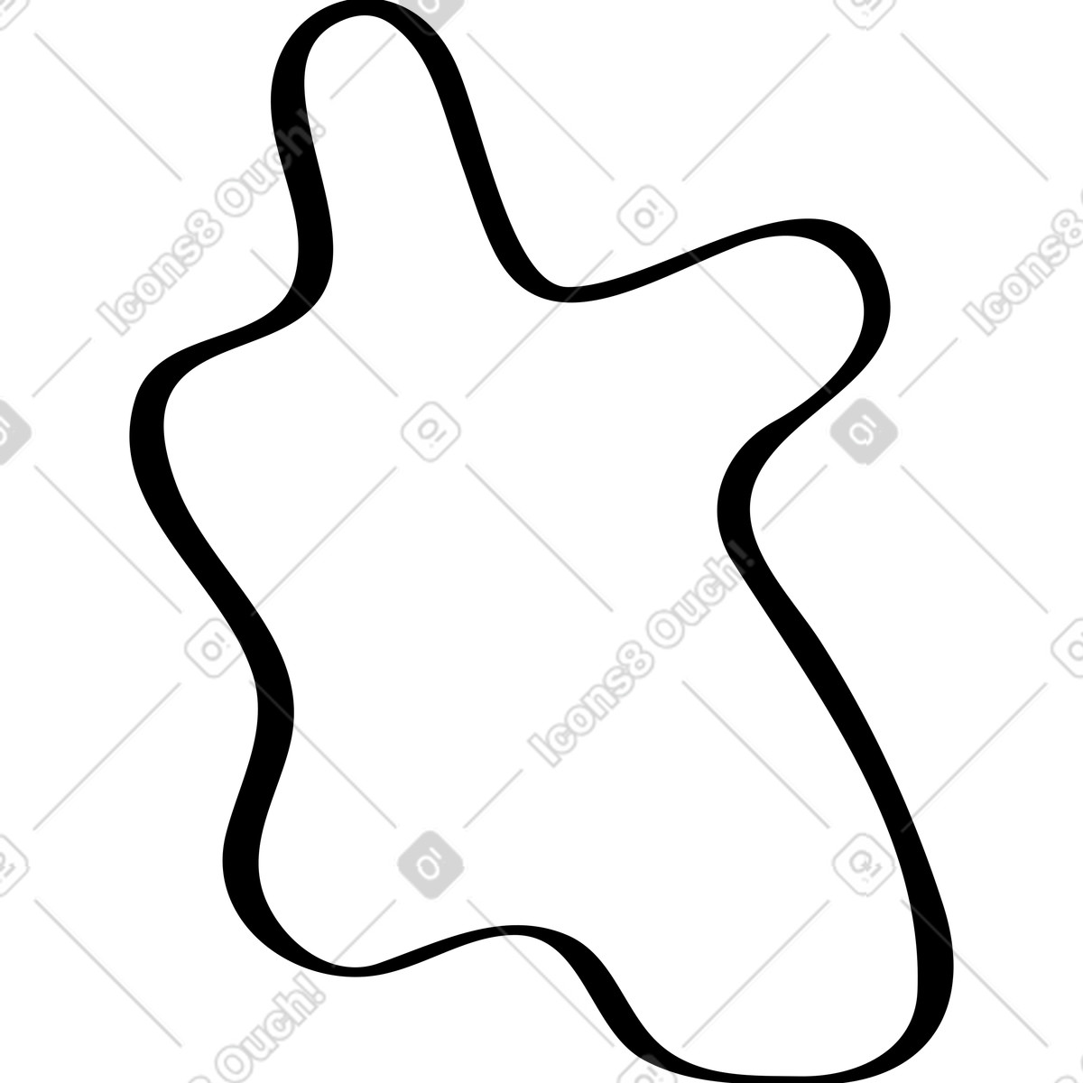 Illustration Tâche noire dans le style Twirl à télécharger aux formats PNG, SVG