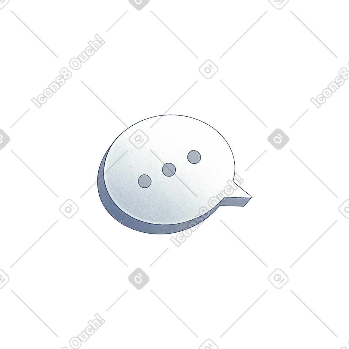 Ilustração de Pequeno balão fala em no estilo Haze para baixar em PNG, SVG
