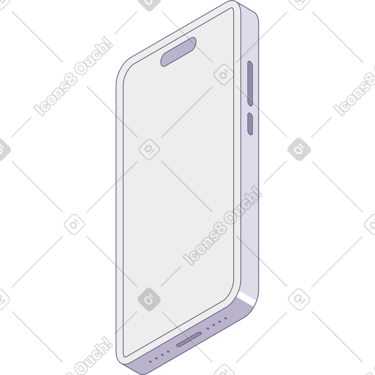 Modul スタイルの Phone のイラストをPNG、SVG形式でダウンロード