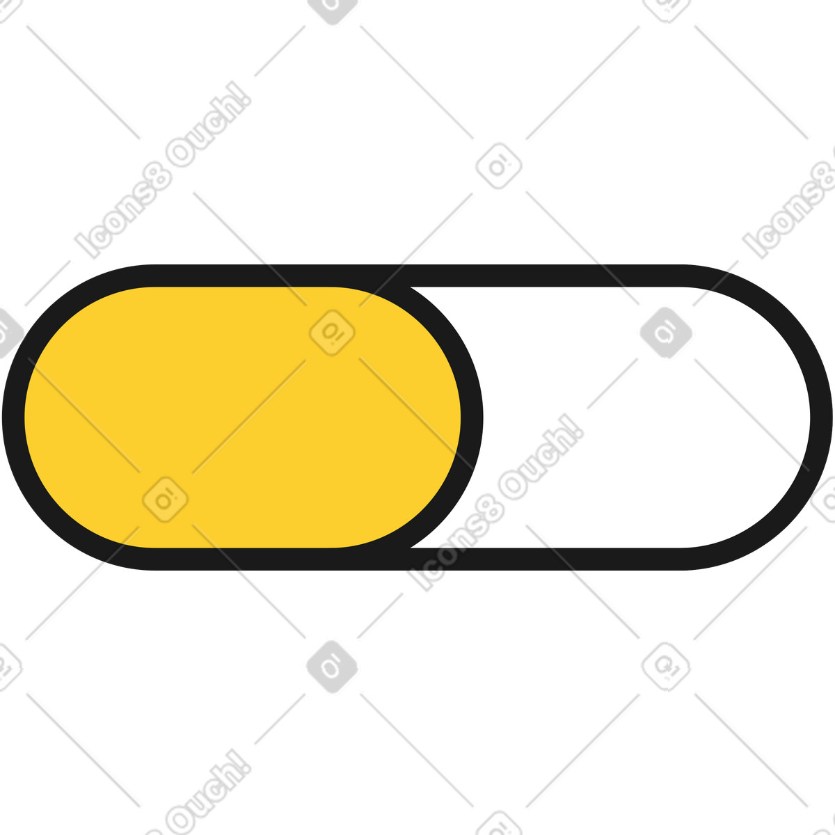 Gelbe pille-Illustration im Taxi-Stil als Download in PNG, SVG