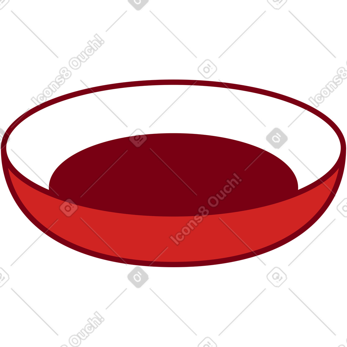 Winziger teller-Illustration im Storyline-Stil als Download in PNG, SVG